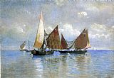 Famous Fishing Paintings - Venetian Fishing Boats